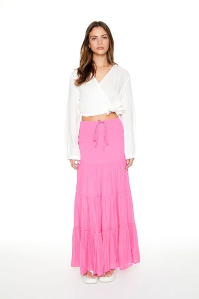 Tiered Drawstring Maxi Skirt | Forever 21
