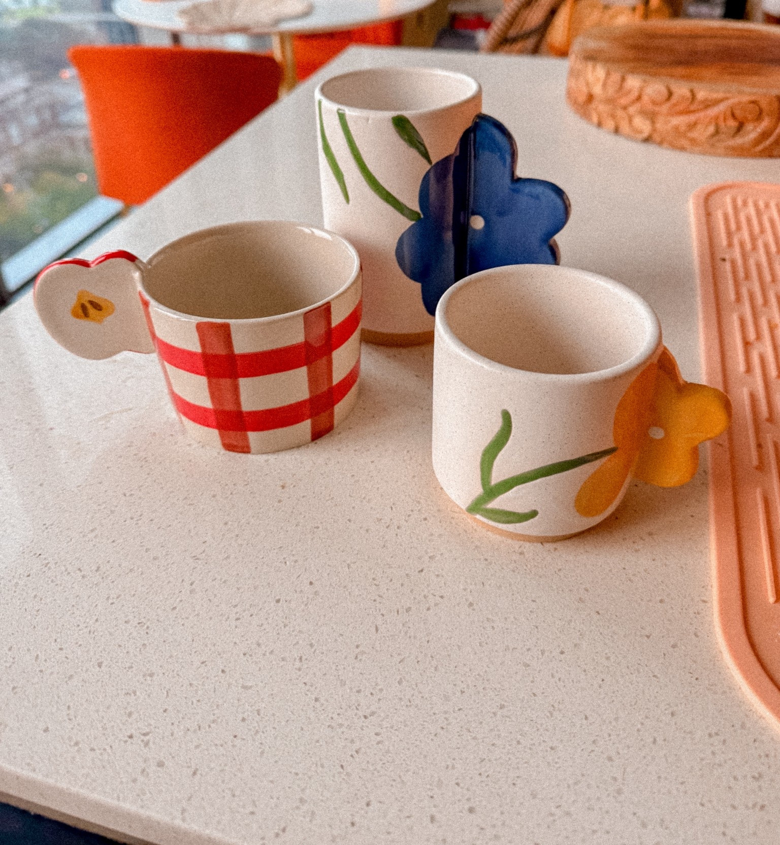 Adding new mugs to my collection! 🍎🌻🪻