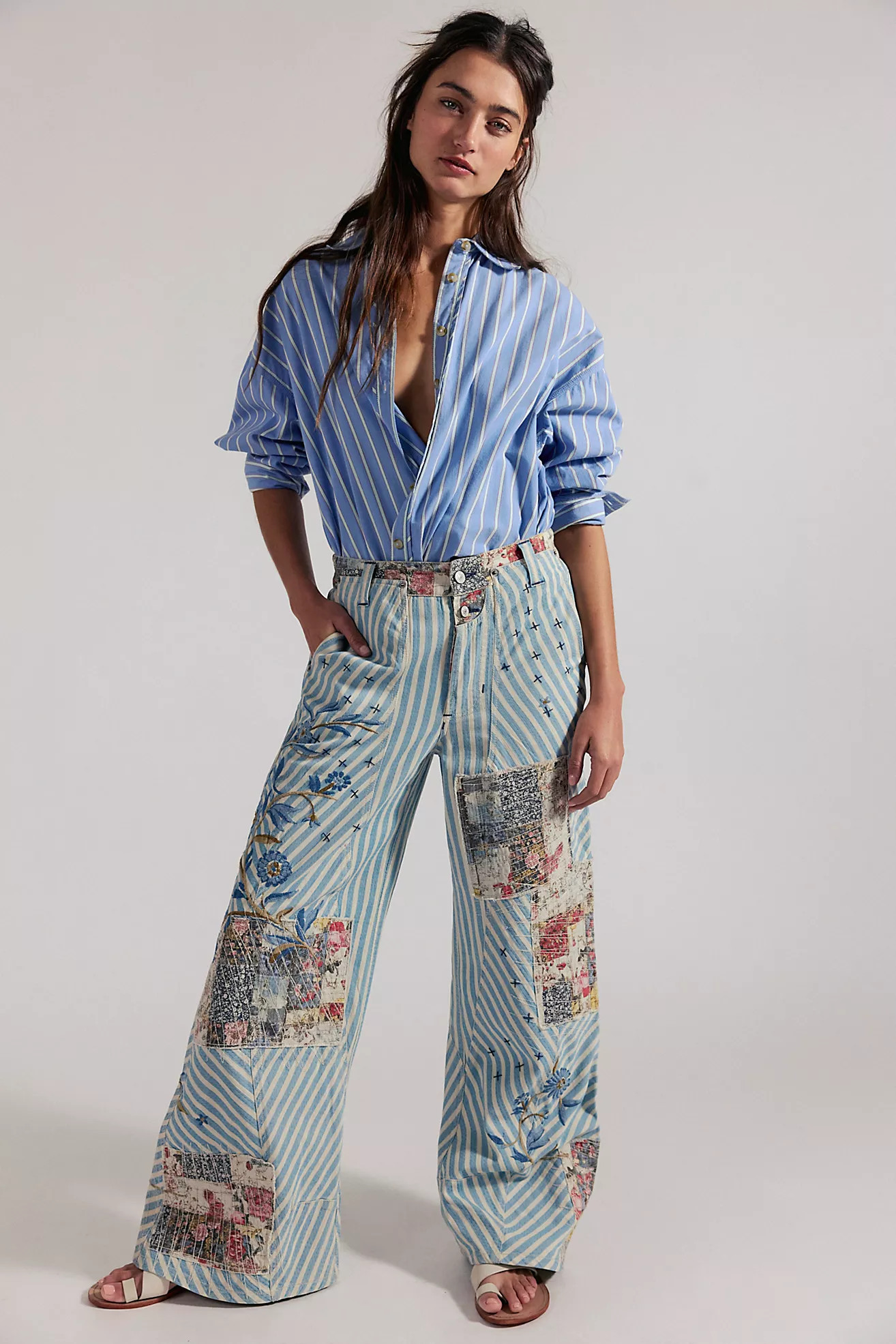 Runyon Patched Pants | Free People (Global - UK&FR Excluded)