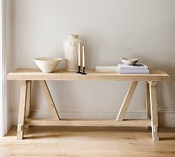 Farmhouse Trestle Console Table (74") | Pottery Barn (US)