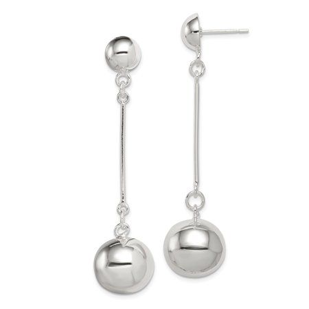 925 Sterling Silver 14mm Ball Earrings; for Adults and Teens; for Women and Men | Walmart (US)