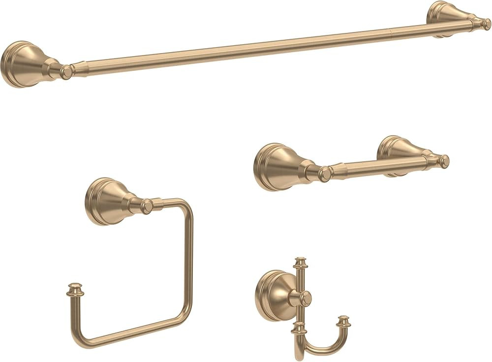 Delta MYN64-CZ Mylan 4 Piece -bath Hardware Kit, Champagne Bronze | Amazon (US)