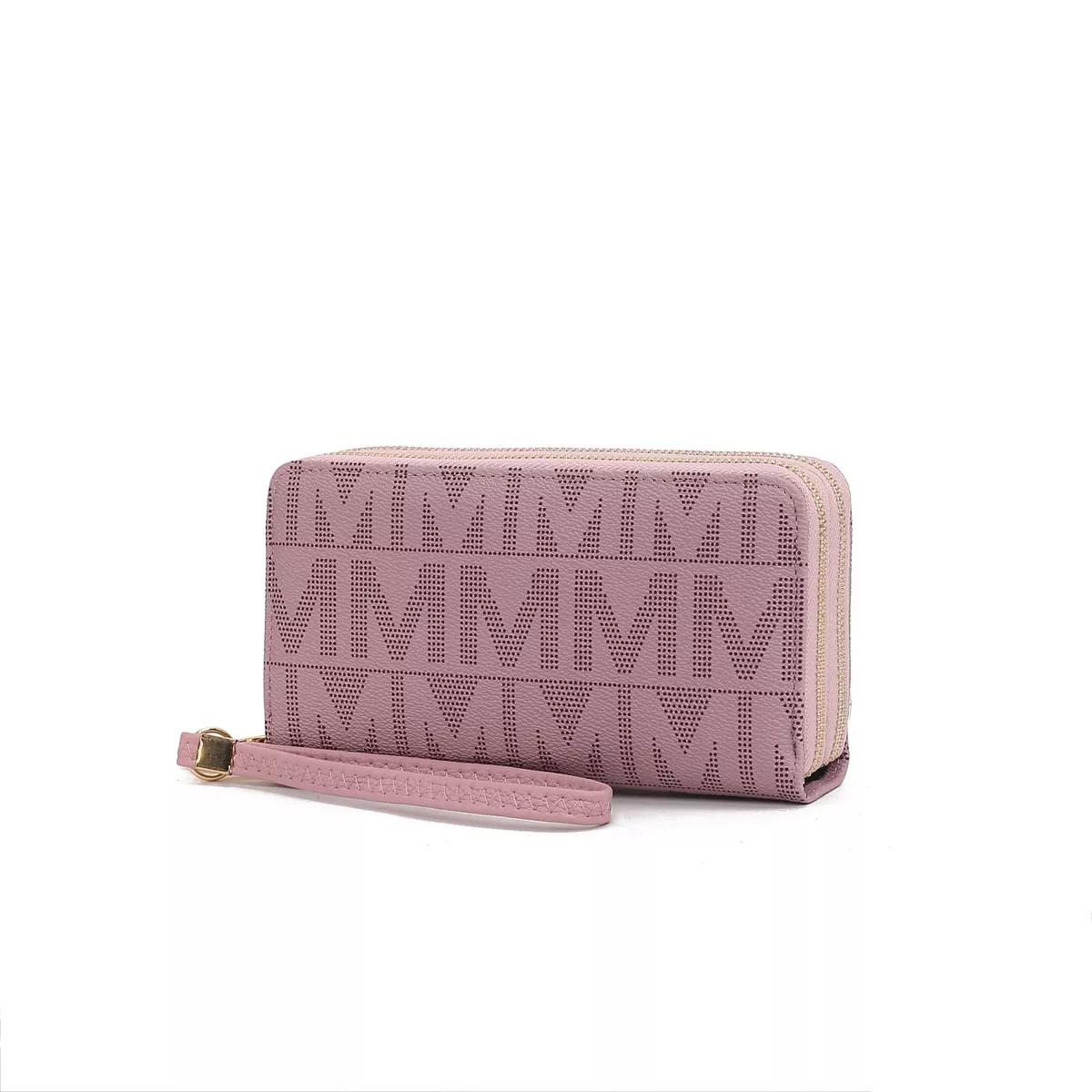 MKF Collection Danielle Milan Wristlet Wallet Handbag Purse Multiple Card Slots by Mia K- Blush | Target