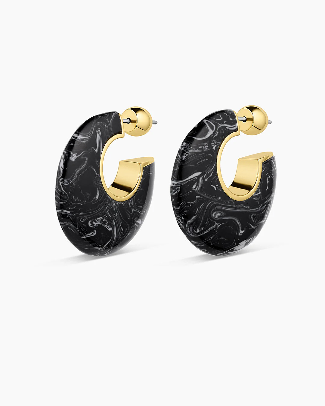 Paseo Marble Arc Hoops | Gorjana