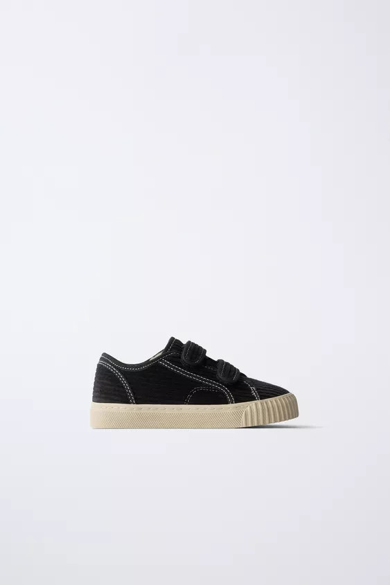 CORDUROY FAUX SHEARLING SNEAKERS | Zara UK