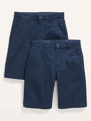 Built-In Flex Straight Uniform Shorts 2-Pack for Boys | Old Navy (US)