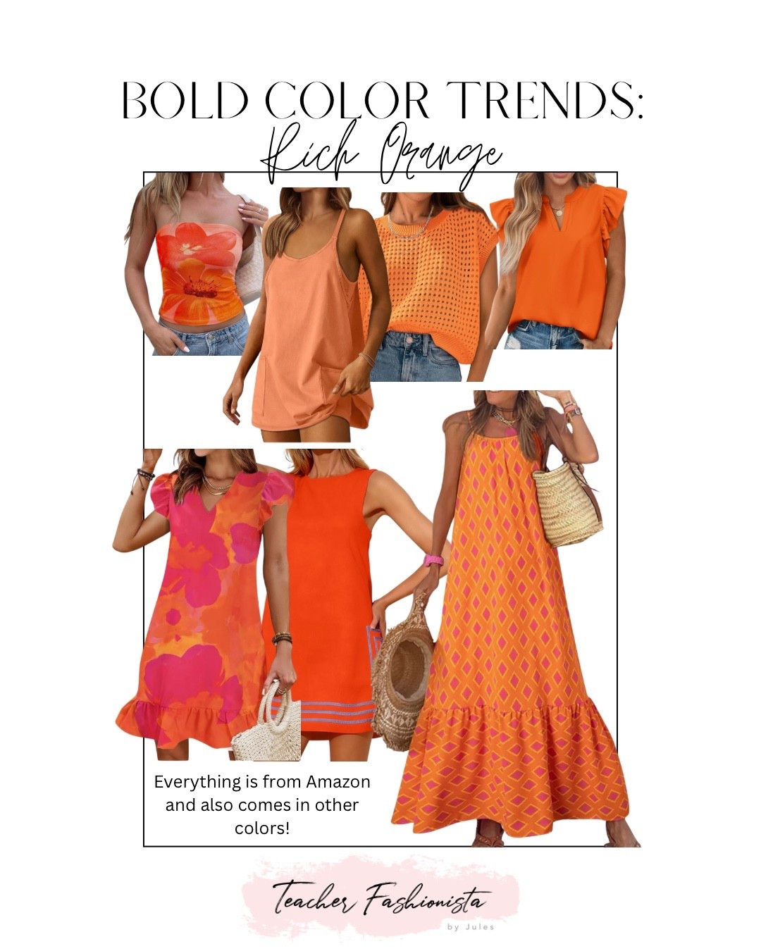 Bold color trend: Rich orange 🍊 

I love these bright orange dresses, tops, and athletic dress for our coming warm weather!! Everything is affordable and easy to order from Amazon!

#LTKSeasonal #LTKOver40 #LTKSaleAlert