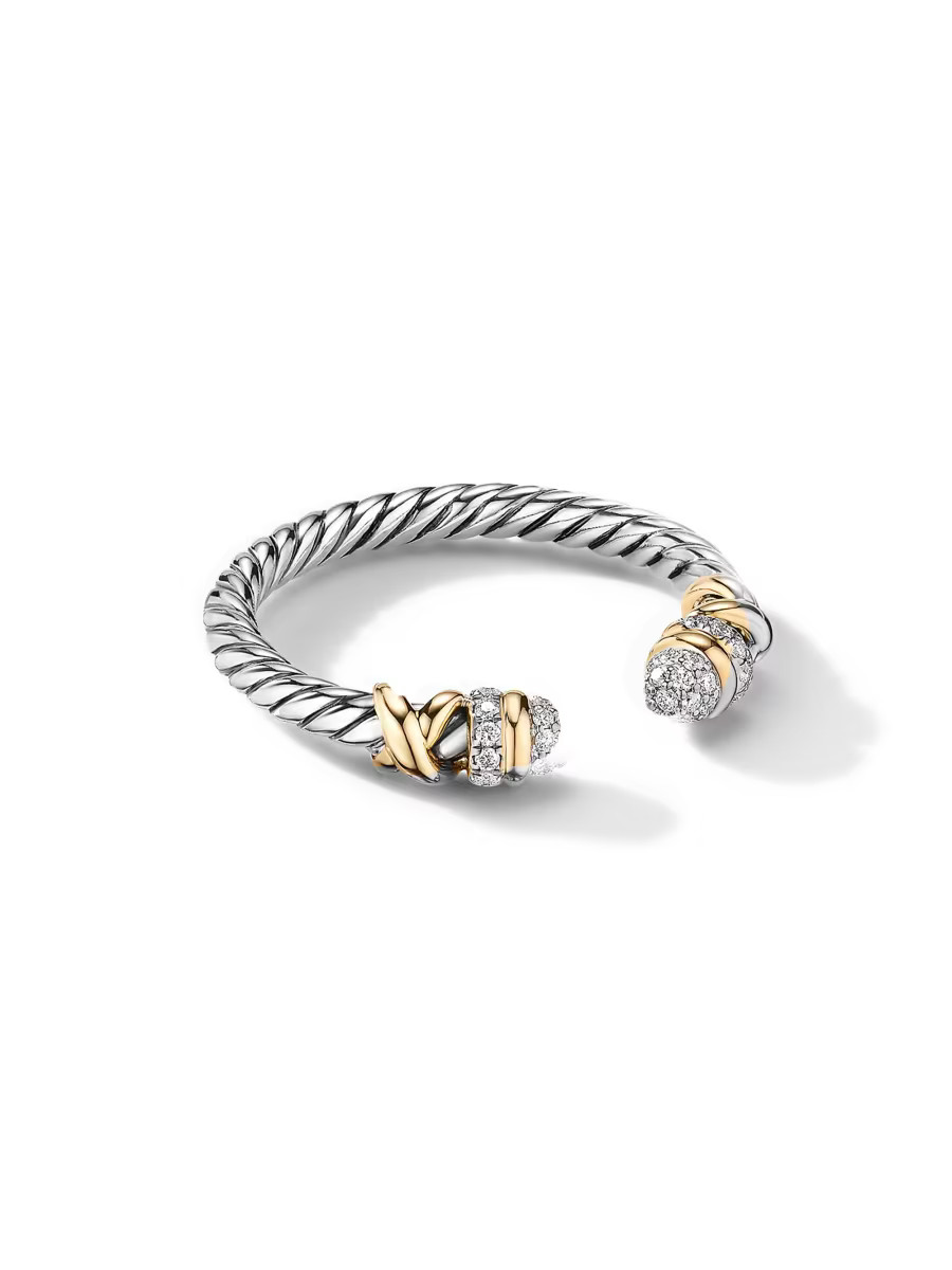 David Yurman Petite Helena Open Ring in Sterling Silver | Saks Fifth Avenue | Saks Fifth Avenue