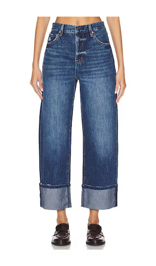 PISTOLA Ryder High Rise Cuffed Straight in Blue. - size 30 | Revolve Clothing (Global)
