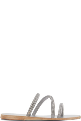 Silver Polytimi Diamante Sandals | SSENSE
