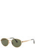 Oval-frame metal sunglasses | Harvey Nichols