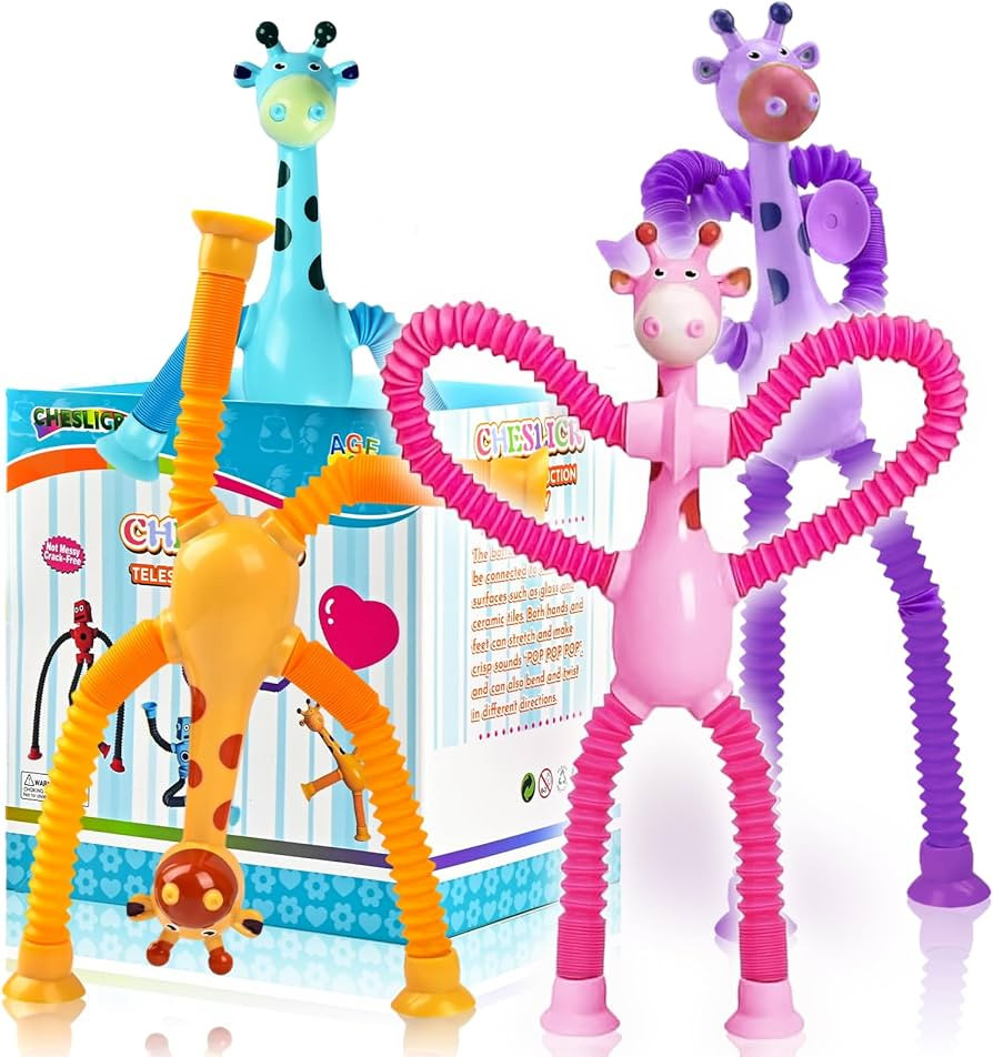 Giraffe Sensory Toys 4Pcs Easter Basket Stuffer Gift for Toddlers Girls Year Old Ages 3 4 5 6 7 8... | Amazon (US)