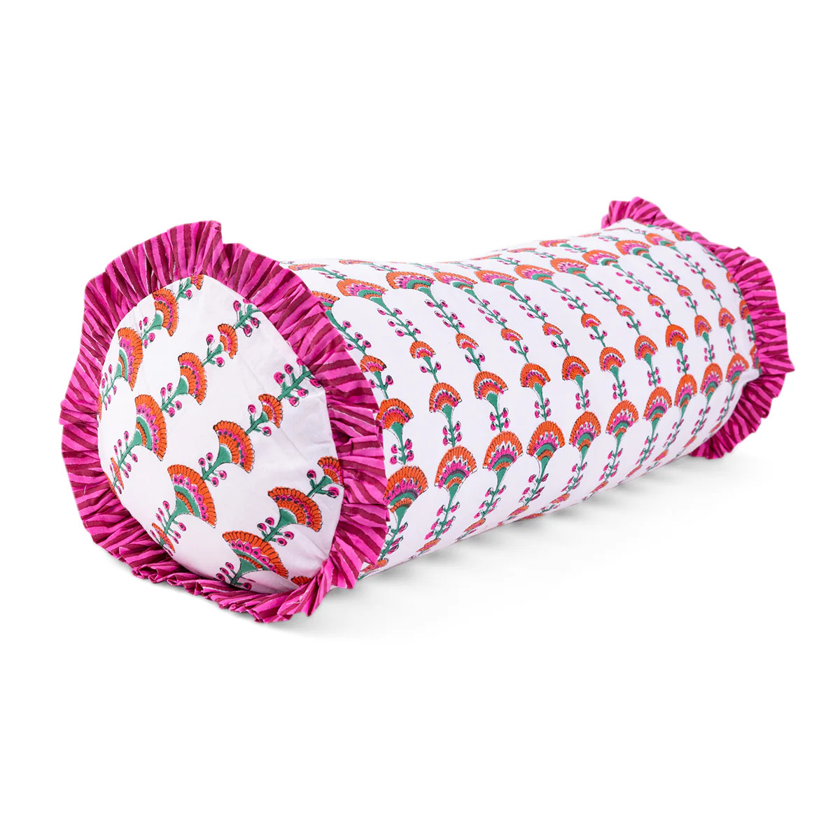 Furbish Studio - Ruffle Bolster Pillow - Eugenie | Furbish Studio