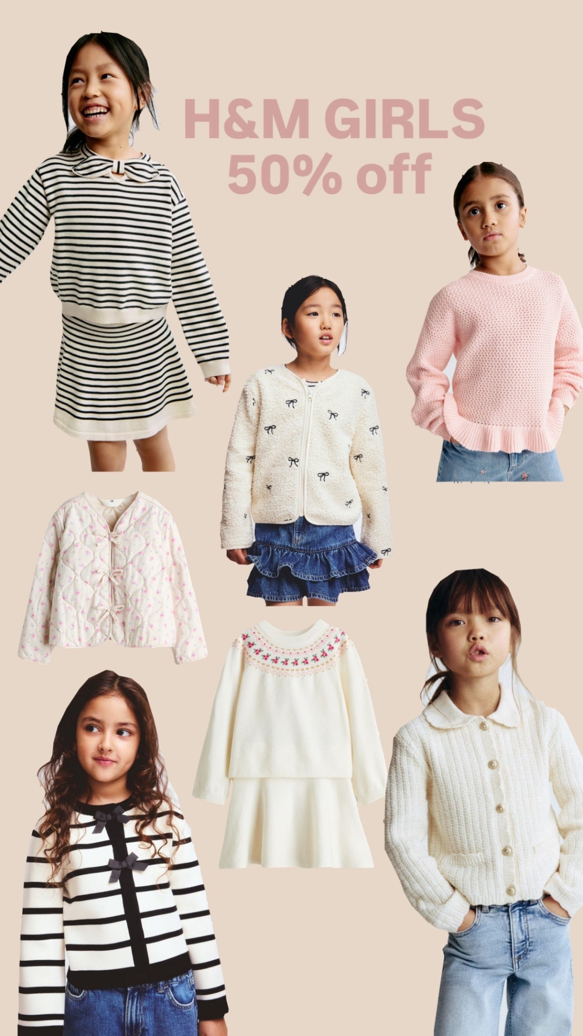 50% off H&M site wide! 

Cute girls outfits 

#LTKKids #LTKHoliday #LTKGiftGuide