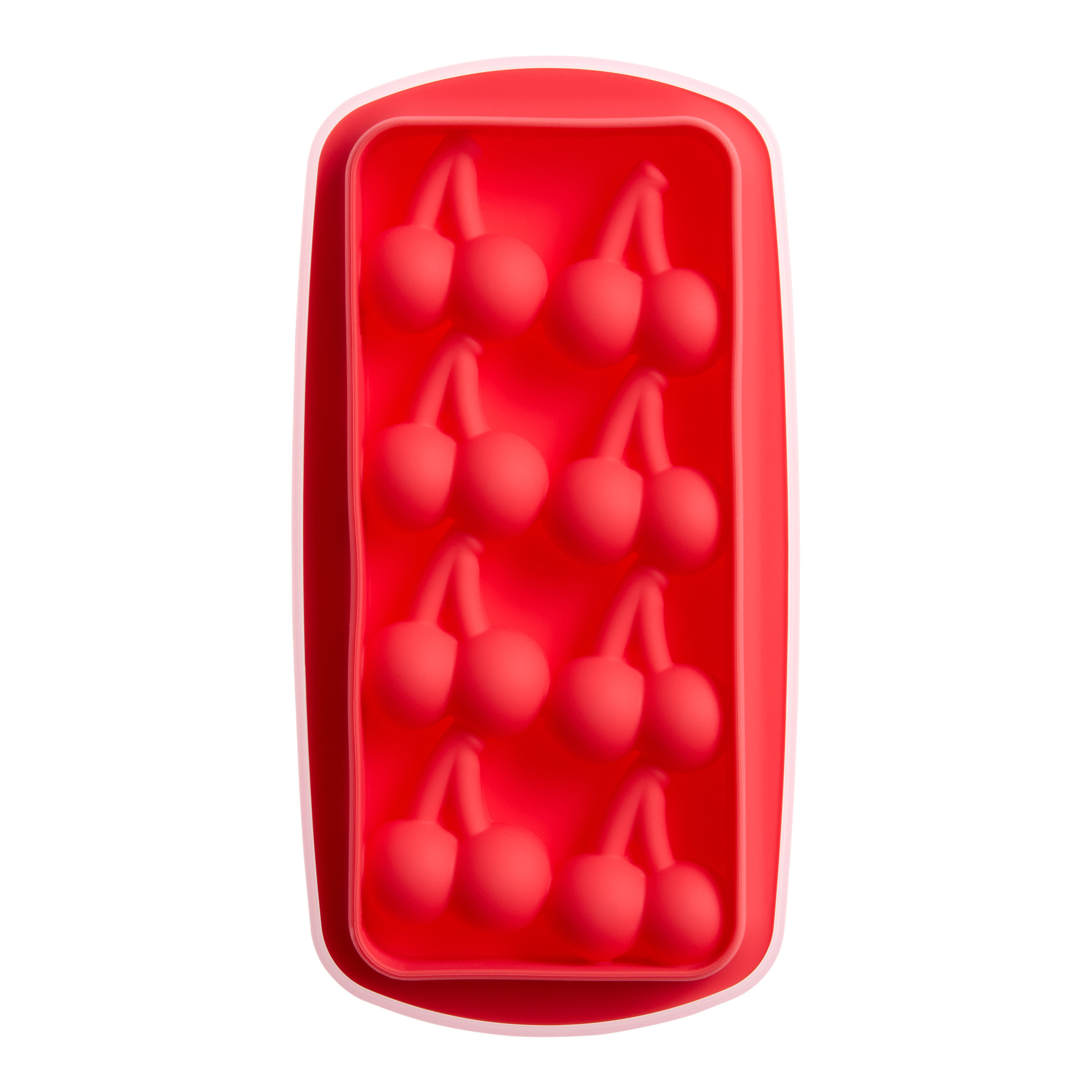 Joie Silicone Cherry Shaped Ice Tray with Lid | World Market