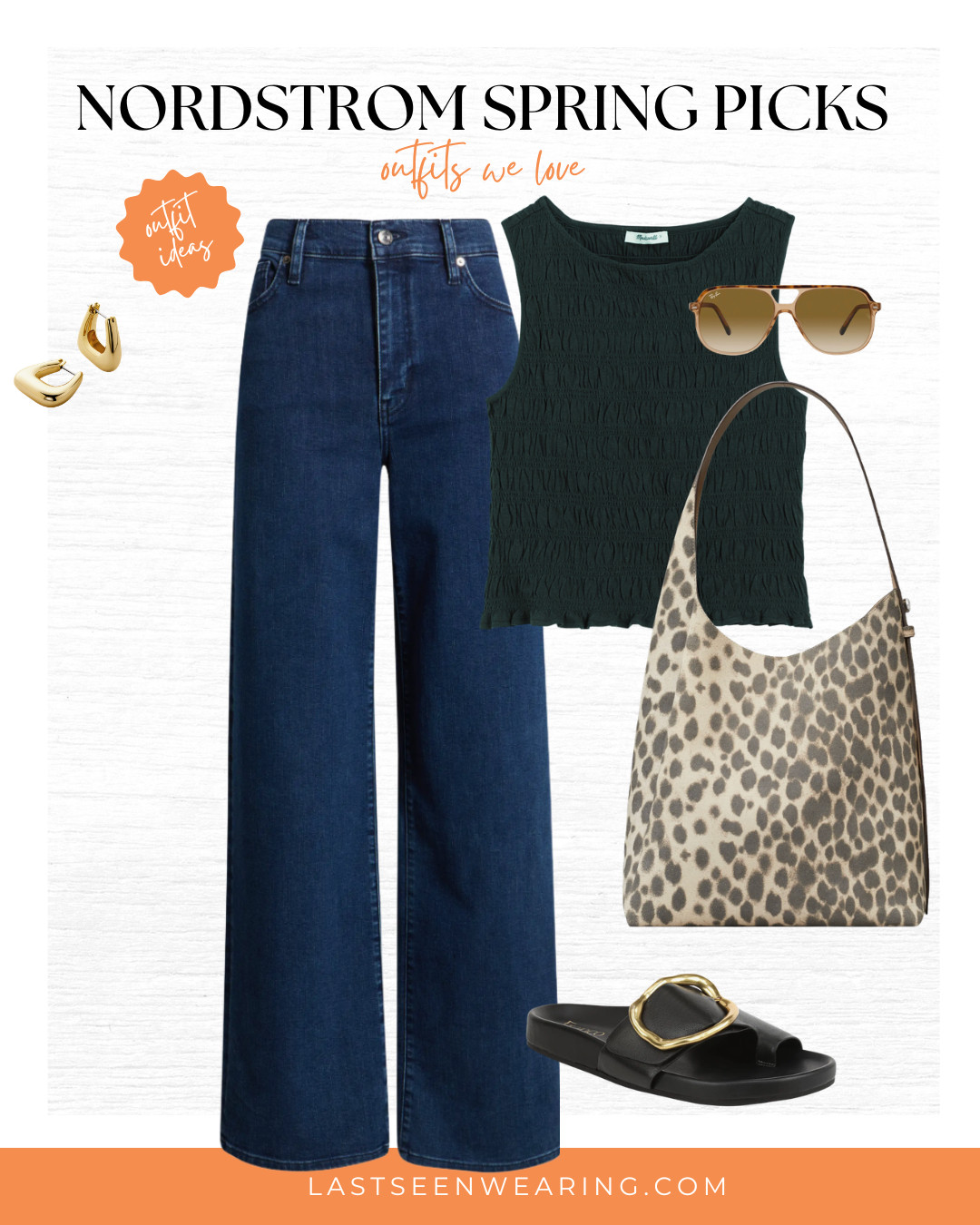 Such a cute spring/summer outfit! Love this leopard bag and these sandals.  

 #LTKootd #LTKSeasonal #LTKOver40