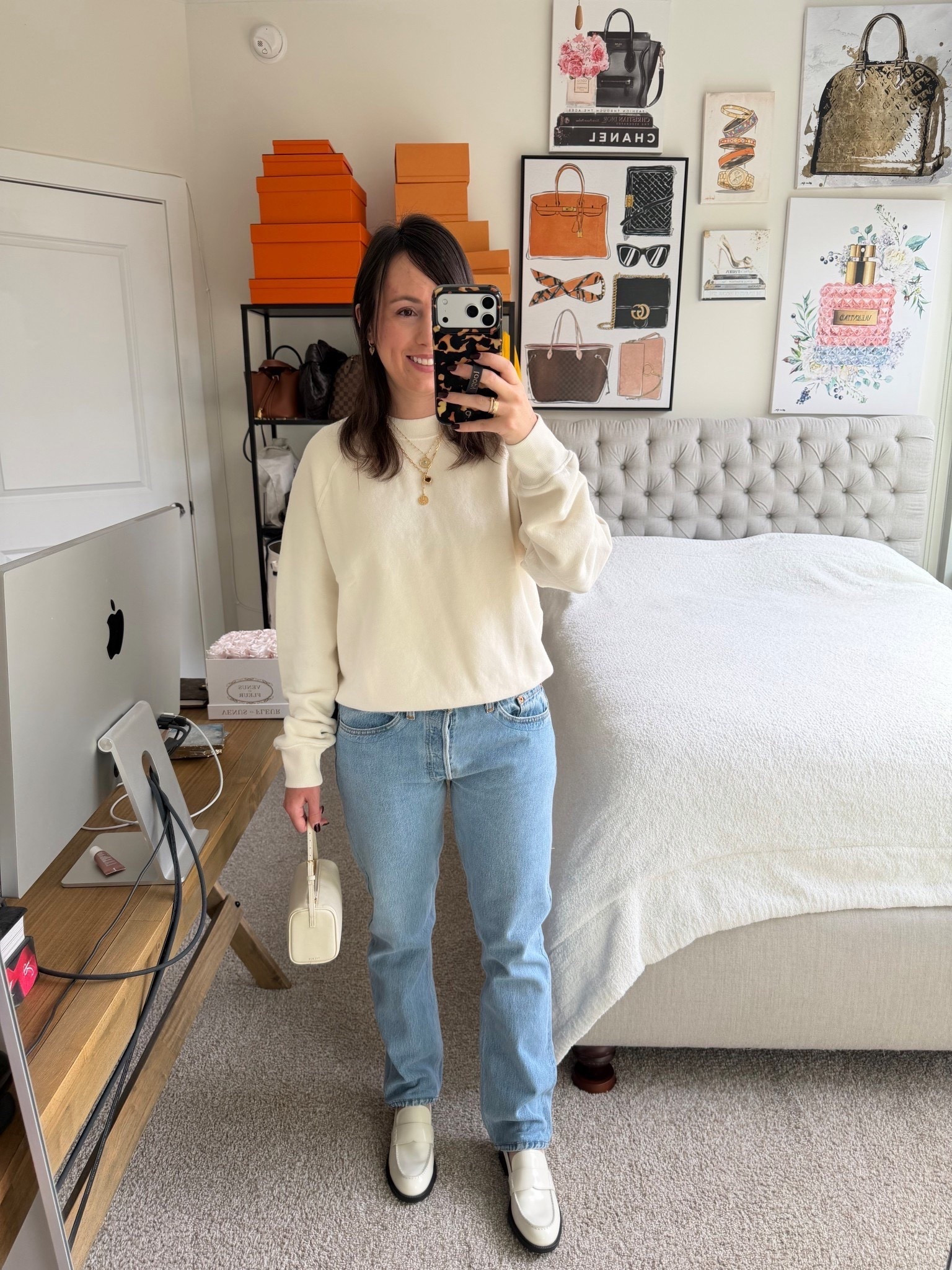 Redone x Hanes sweatshirt, redone x Levi’s low slung straight leg jeans, Marc fisher loafers





#LTKFindsUnder100 #LTKootd #LTKSeasonal