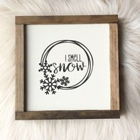 Gilmore Girls Gifts, I Smell Snow, Winter Wonderland Print, Stars Hollow, Its Cold Outside, Christmas Wood Sign, Modern Farmhouse Sign, | Etsy (US)
