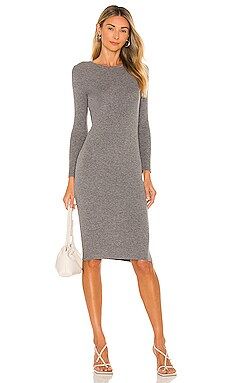 ALL THE WAYS Makena Midi Dress in Grey from Revolve.com | Revolve Clothing (Global)