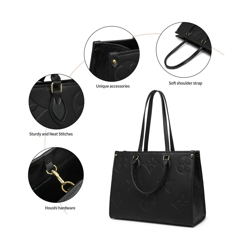 Mila Kate Top Handle Satchel Bags for Women | Women's Shoulder Purses and Handbags | Black Messen... | Walmart (US)