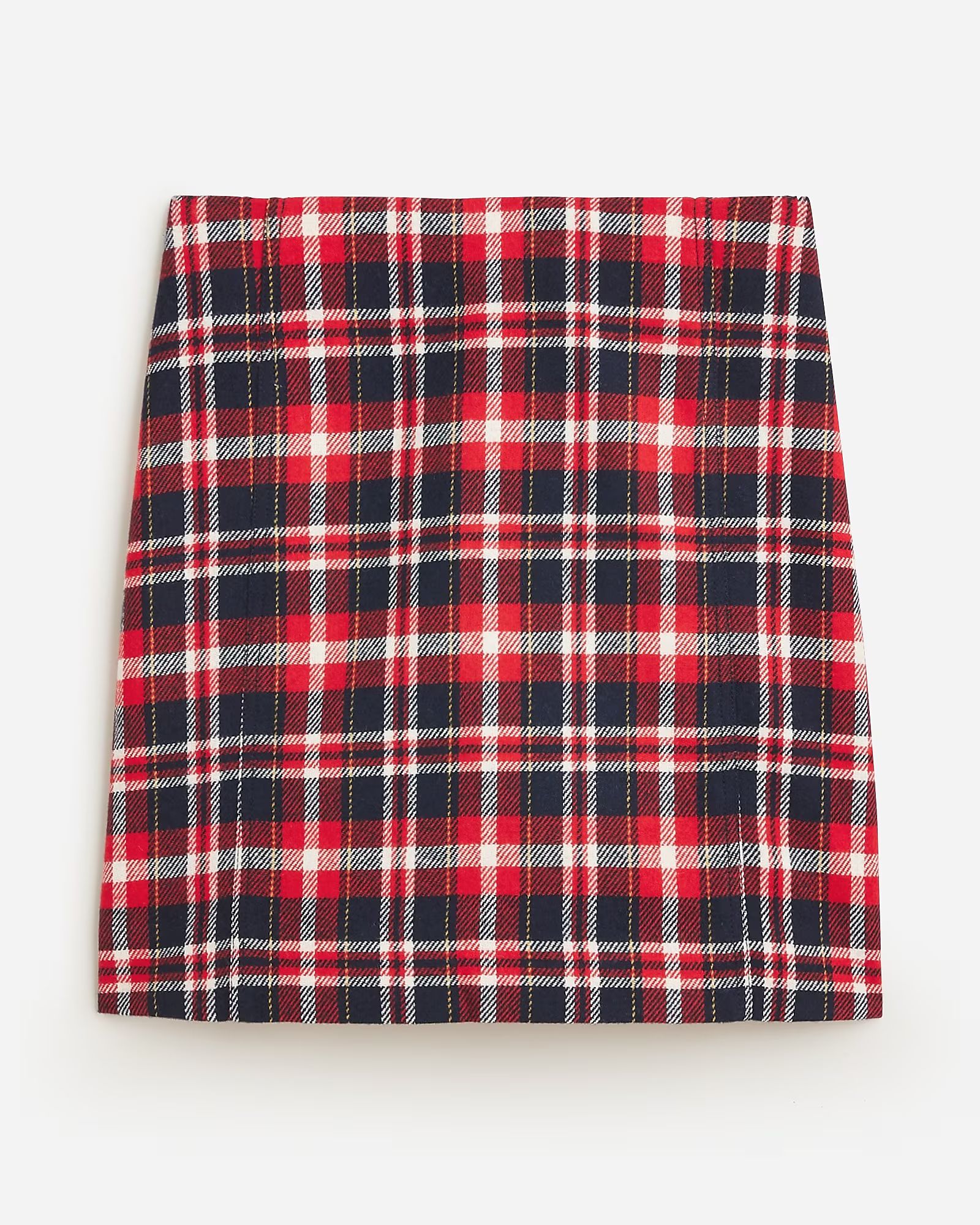 A-line mini skirt in plaid | J.Crew US