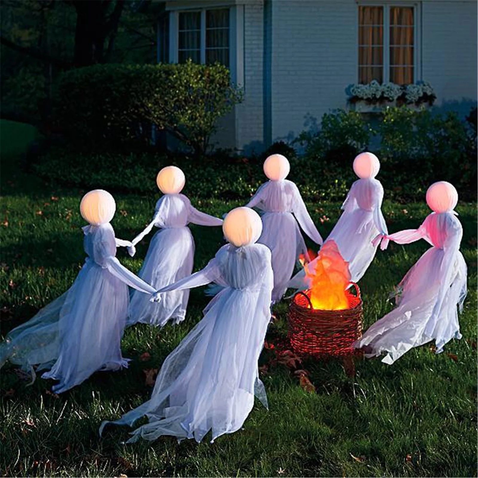 Sruiluo Holding Hands Ghosts, 1PC Halloween Glowing Hand in Hand Ghost, Haunted House Decoration ... | Walmart (US)