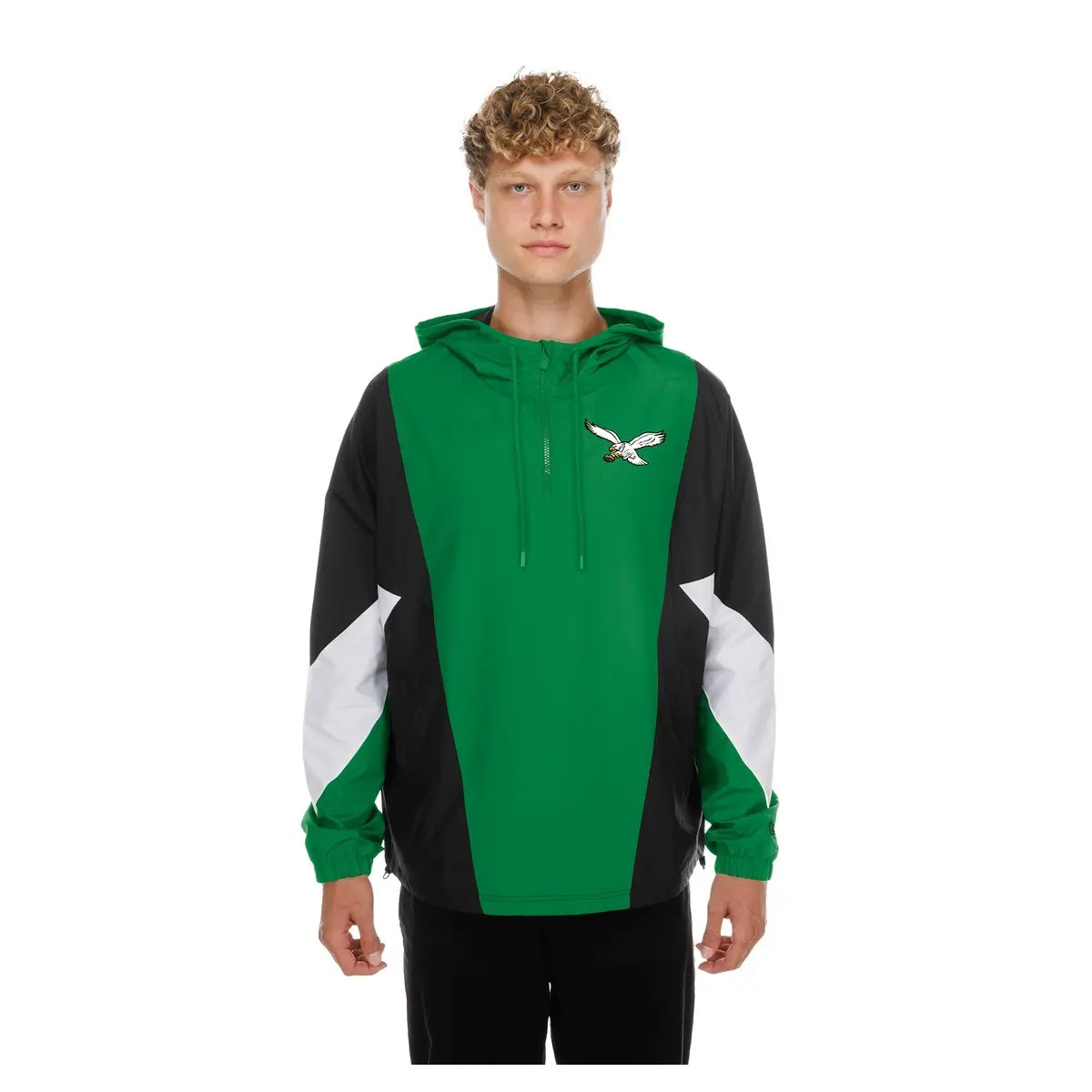 New Era Men's New Era  Kelly Green Philadelphia Eagles Quarter-Zip Windbreaker Jacket (Men) | Nor... | Nordstrom
