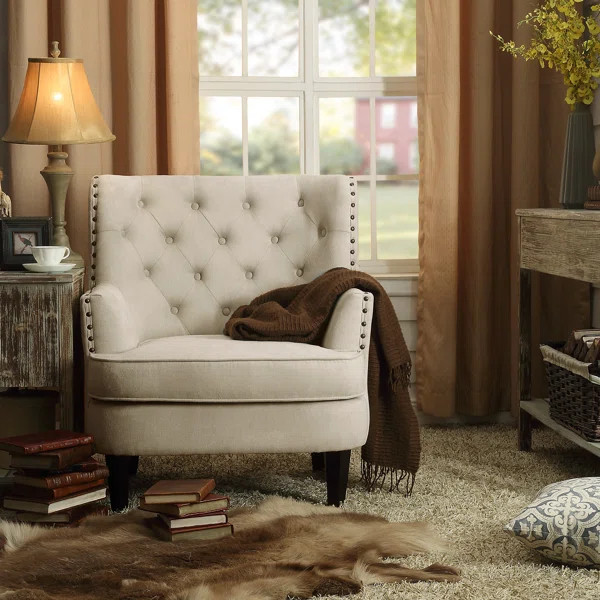 Brogyn 30'' Wide Tufted Wingback Chair | Wayfair North America