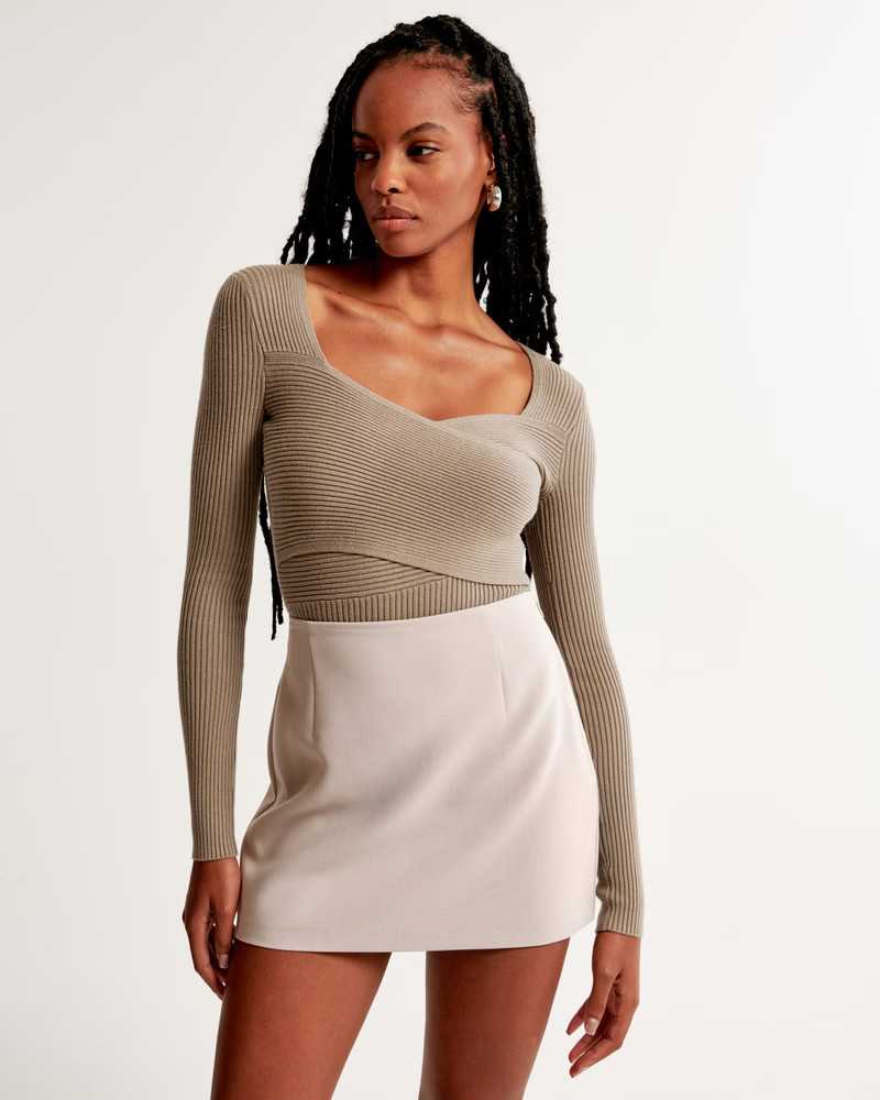 LuxeLoft Wrap Bodysuit | Abercrombie & Fitch (US)