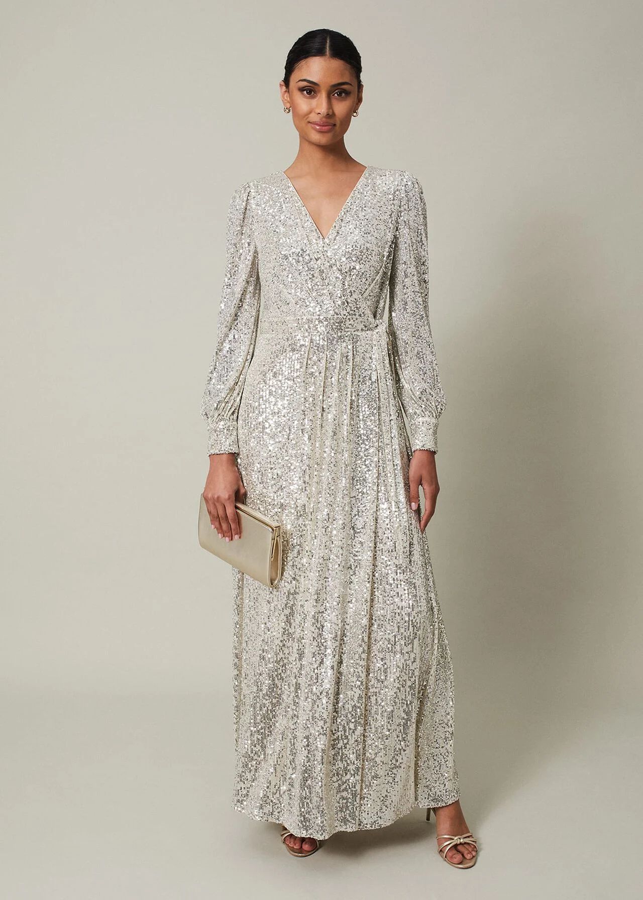 Amily Sequin Maxi Dress | Phase Eight (UK)