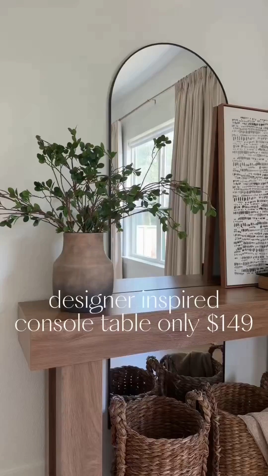 This designer-inspired console table and decor collection looks straight out of Pottery Barn—without the designer price tag!

home decor, console table, entryway decor, entryway styling, designer inspired, pottery barn inspired, look for less, neutral home, modern traditional, living room decor, home styling, decorative accents, coffee table books, faux greenery, olive tree, table lamp, woven baskets, gallery wall, timeless decor, affordable home finds, amazon home, entryway ideas, console table decor, designer look for less

#LTKHome #LTKSeasonal #LTKvlog