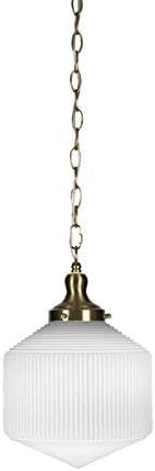 Toltec Lighting 99-NAB-4621 Carina - 1 Light Chain Hung Pendant, New Age Brass Finish with Opal Fros | Amazon (US)