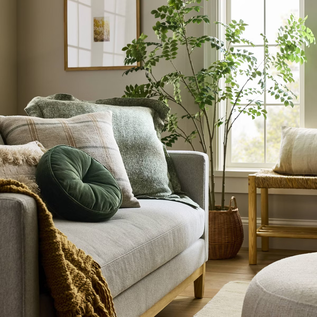 Velvet Round Throw Pillow - Threshold™ designed with Studio McGee | Target