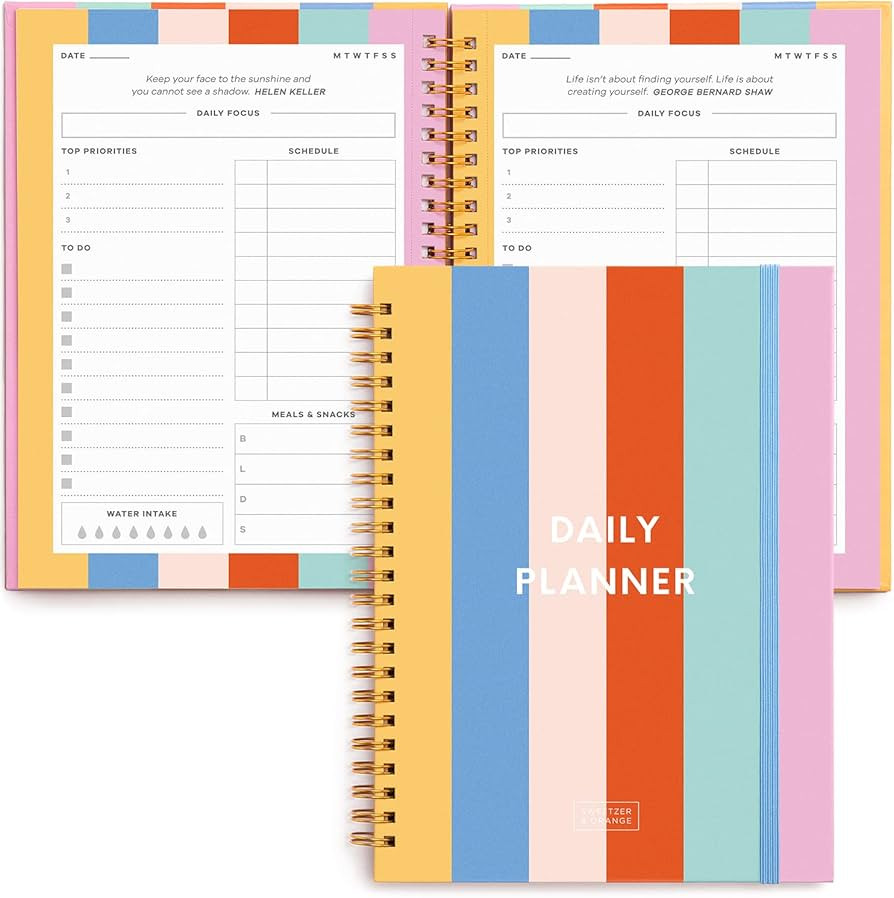 S&O Undated Planner with Meal, Habit and Routine Tracker, Daily To Do List - Weekly and Monthly G... | Amazon (US)