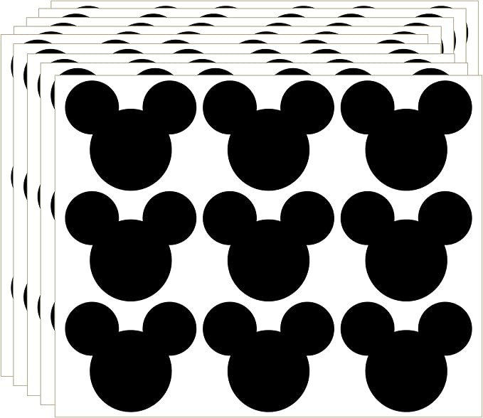 Mouse Stickers 2.62 x 2.2 Inch PVC Mic.key Stickers - 90 Pack - Perfect for Mic.key Themed Birthd... | Amazon (US)