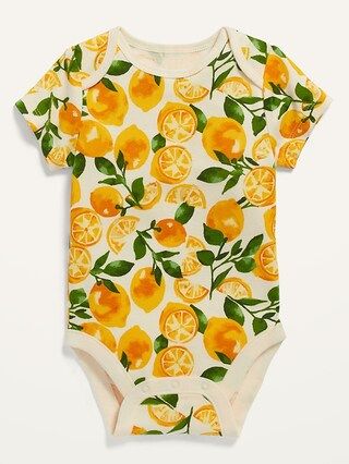 Printed Short-Sleeve Bodysuit for Baby | Old Navy (US)