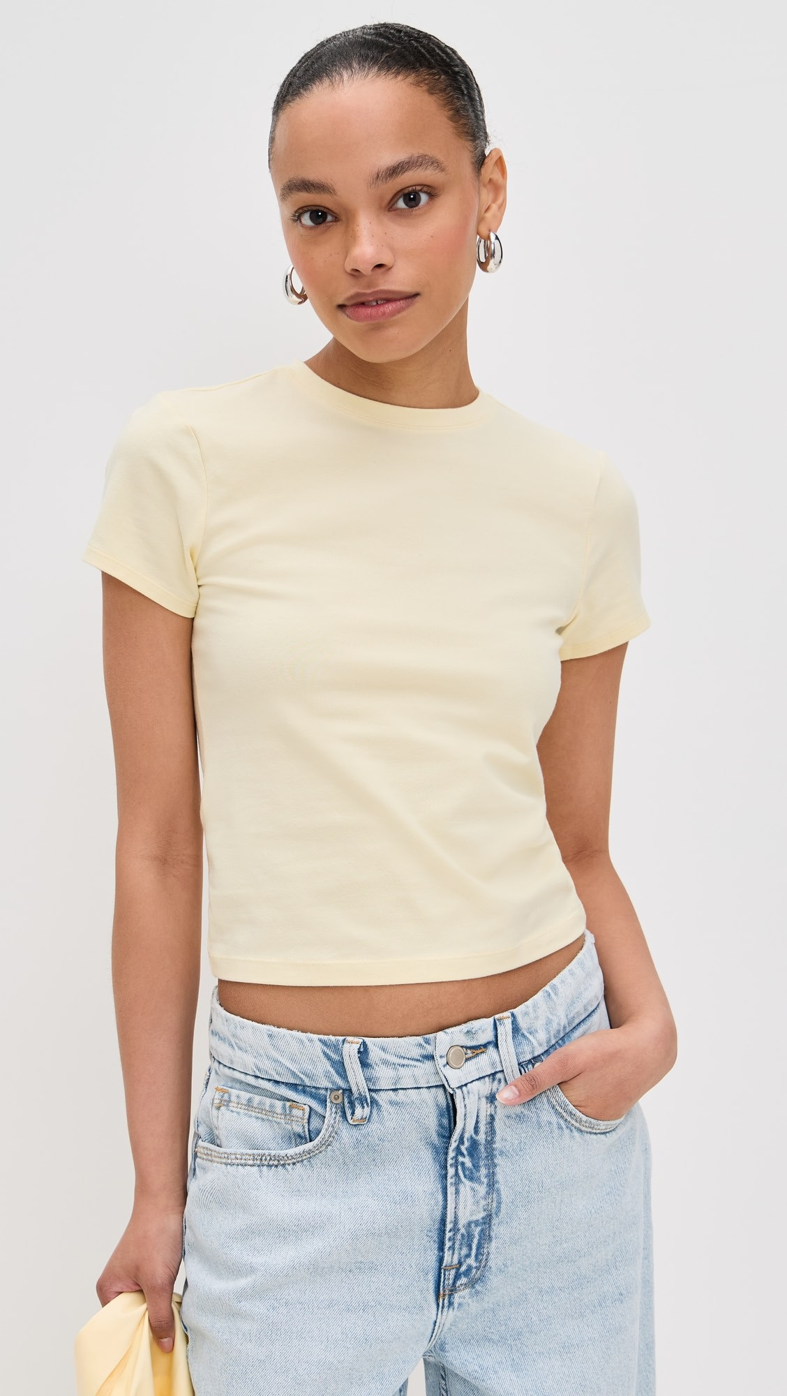 Good American Super Stretch Baby Tee | Shopbop | Shopbop