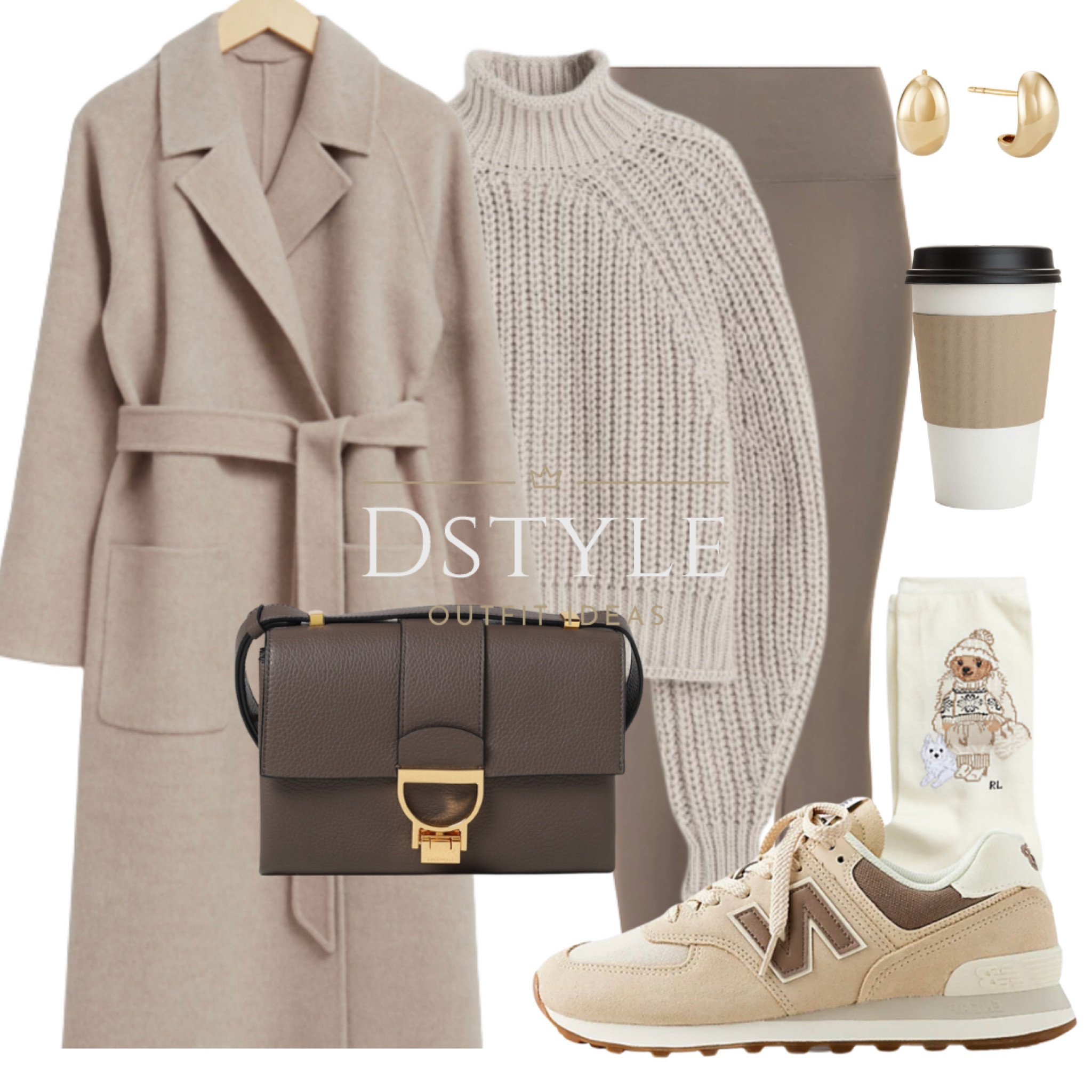 Taupe and Beige Bliss: From the soothing light taupe sweater to the matching leggings, coat, and comfy New Balance sneakers – an elegant palette of taupe and beige hues. 🍂✨ #NeutralChic #FallFashion #WinterFashion #aw23

#LTKHoliday #LTKfindsunder50 #LTKSeasonal