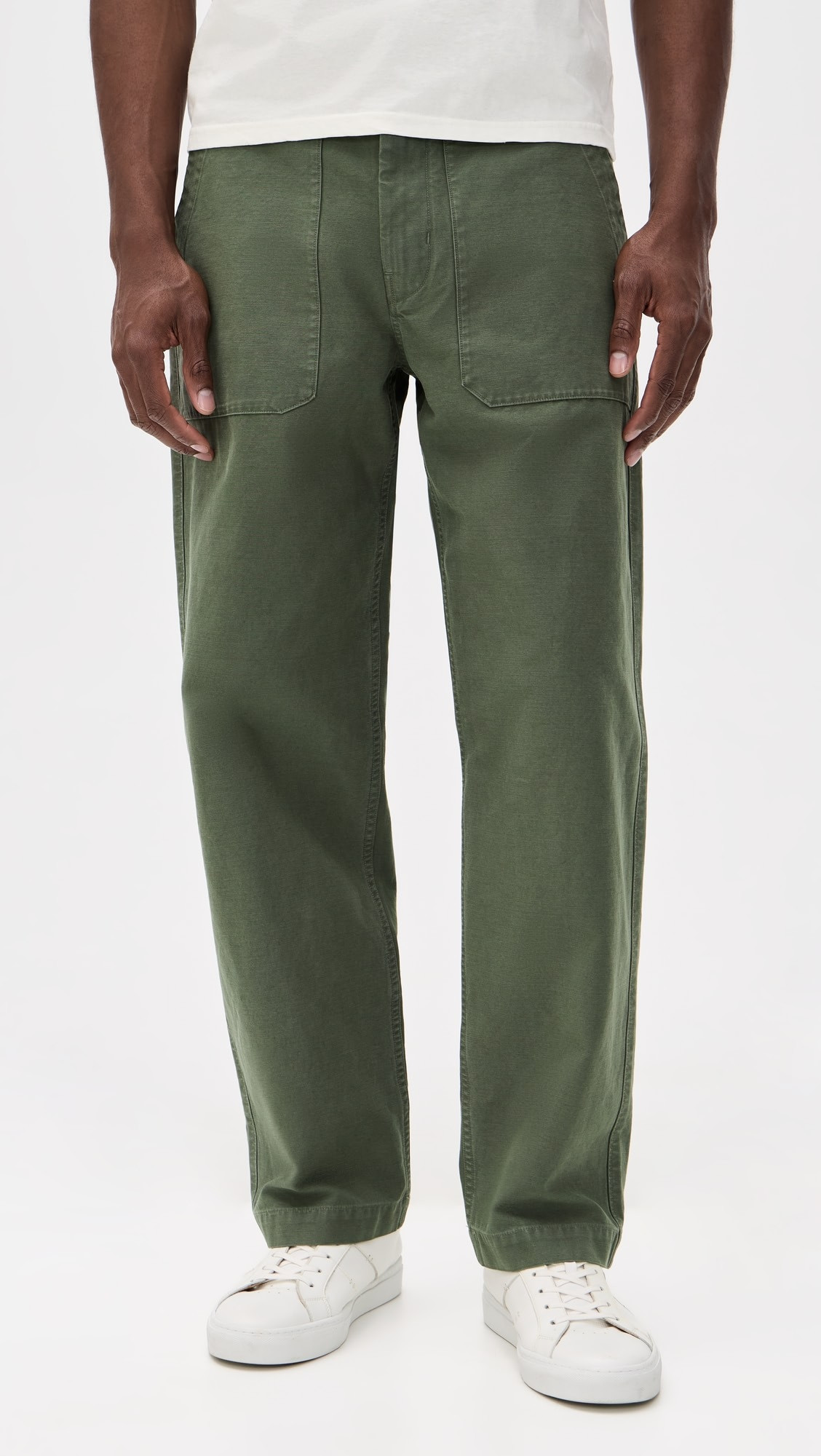 Garment Dye Slub Sateen Baker Pants | Shopbop
