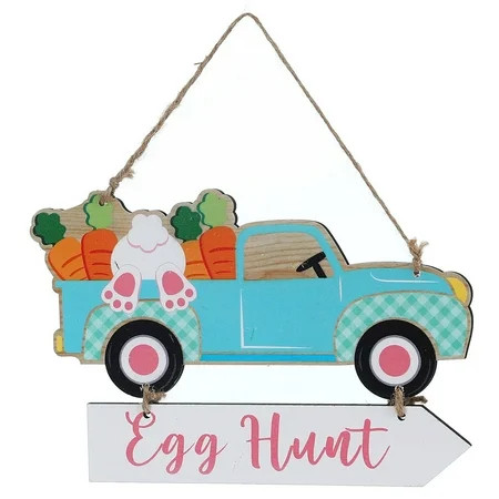 Pisexur Easter Decorations Easter Doorplate Pendant Decoration Easter Wooden Listing Party Listin... | Walmart (CA)