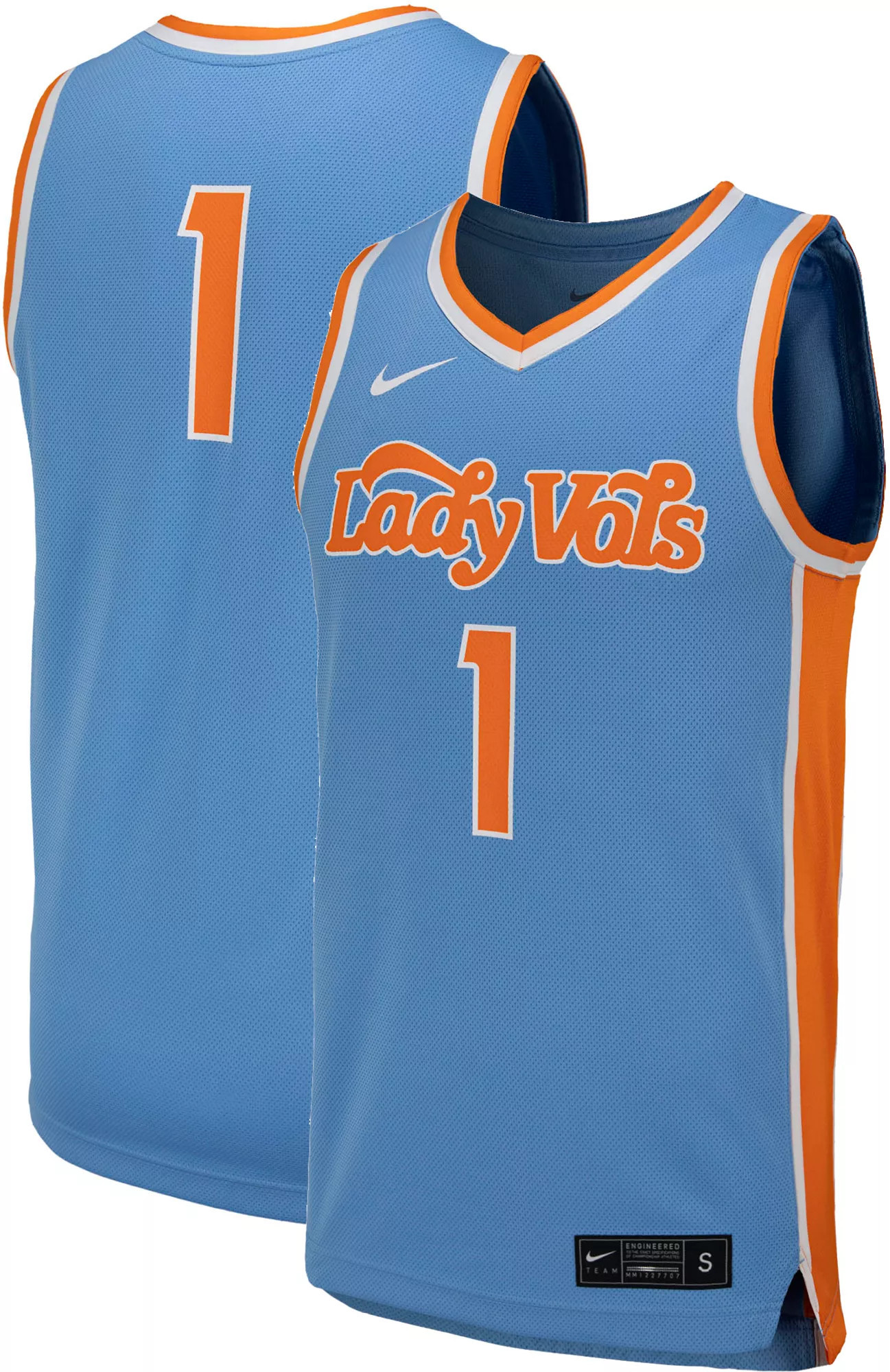 Nike Women's Tennessee Volunteers #1 Blue Replica Basketball Jersey, XL | Dick's Sporting Goods