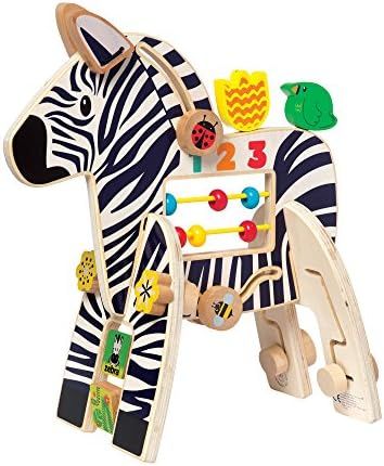 Manhattan Toy Safari Zebra Wooden Toddler Activity Toy | Amazon (US)