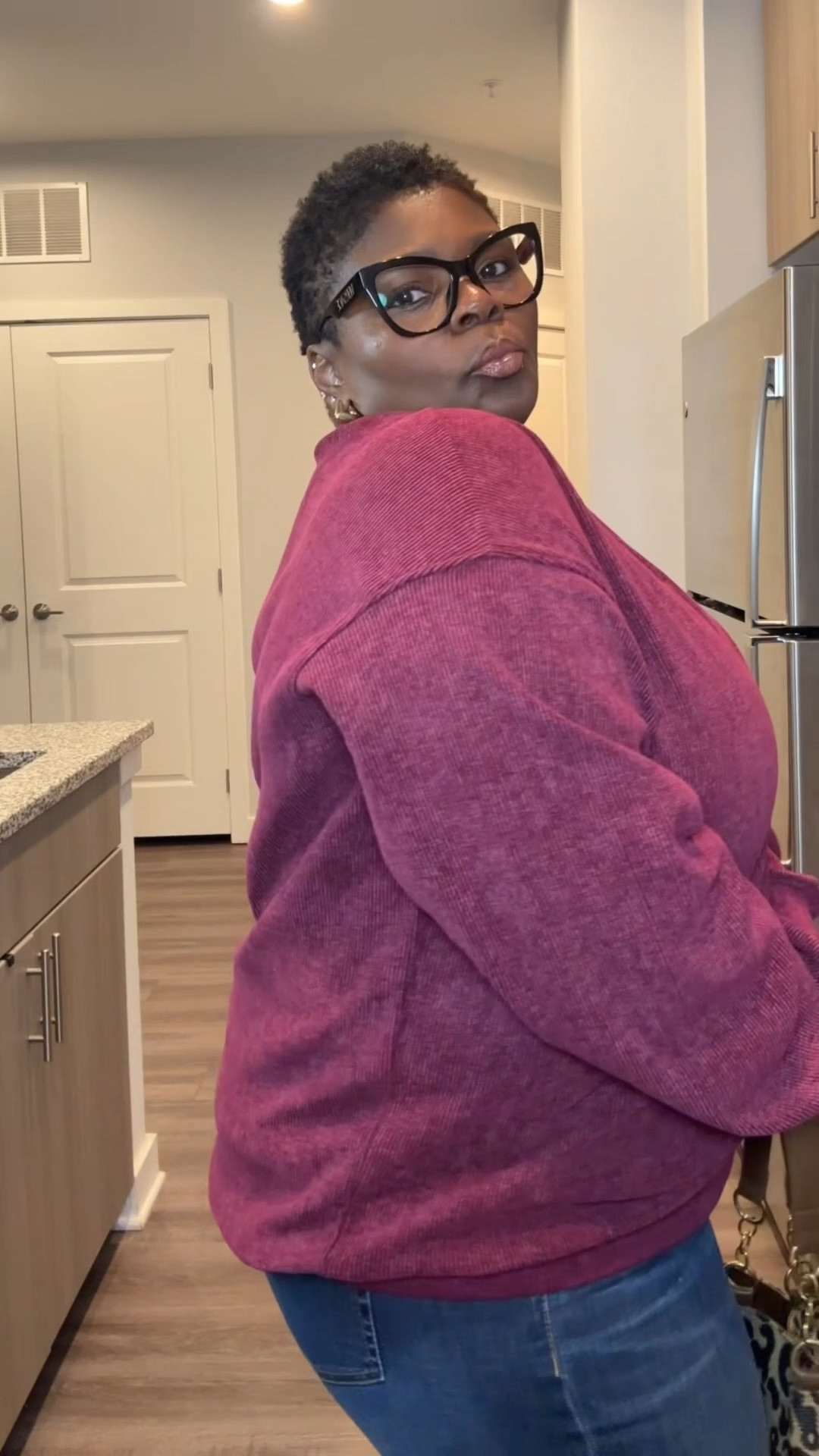 This sweater is super comfy. Perfect for the winter and it comes in so many other colors. I was just loving this burgundy. #burgundytops #plussize #wintersweaters #sweaters #plussizeootd 

#LTKOver40 #LTKPlusSize #LTKootd