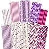 Valentine Paper Straws for Drinking Disposable Straws 150pcs Disposable Straws Bulk（10 Pattern... | Amazon (US)