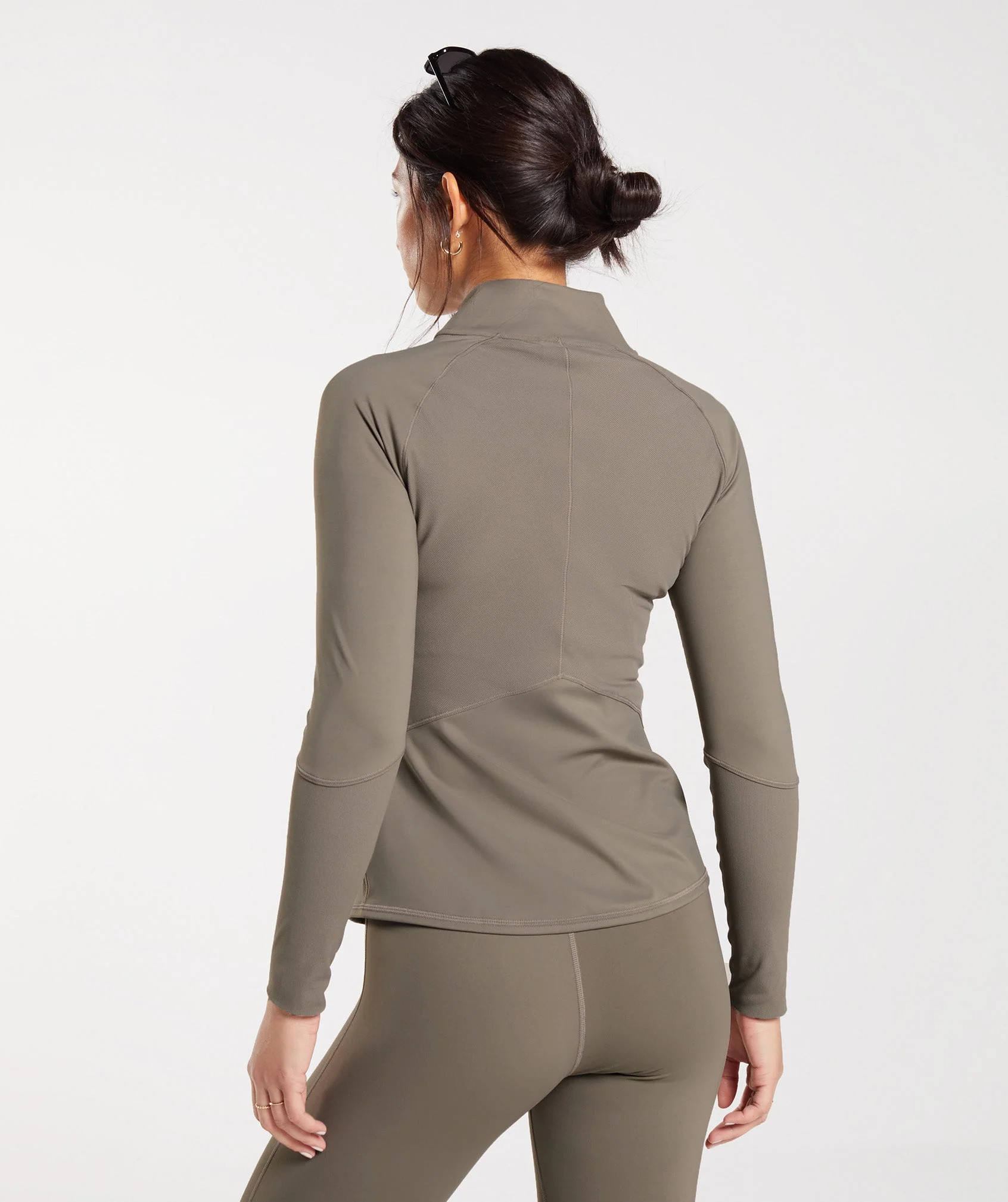 Gymshark Elevate Zip Up Jacket - Brushed Brown | Gymshark (Global)
