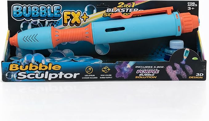 Amazon.com: Mindscope BubbleFX LED Light Up Bubble Sculptor Pen (Blue/Orange) : Toys & Games | Amazon (US)