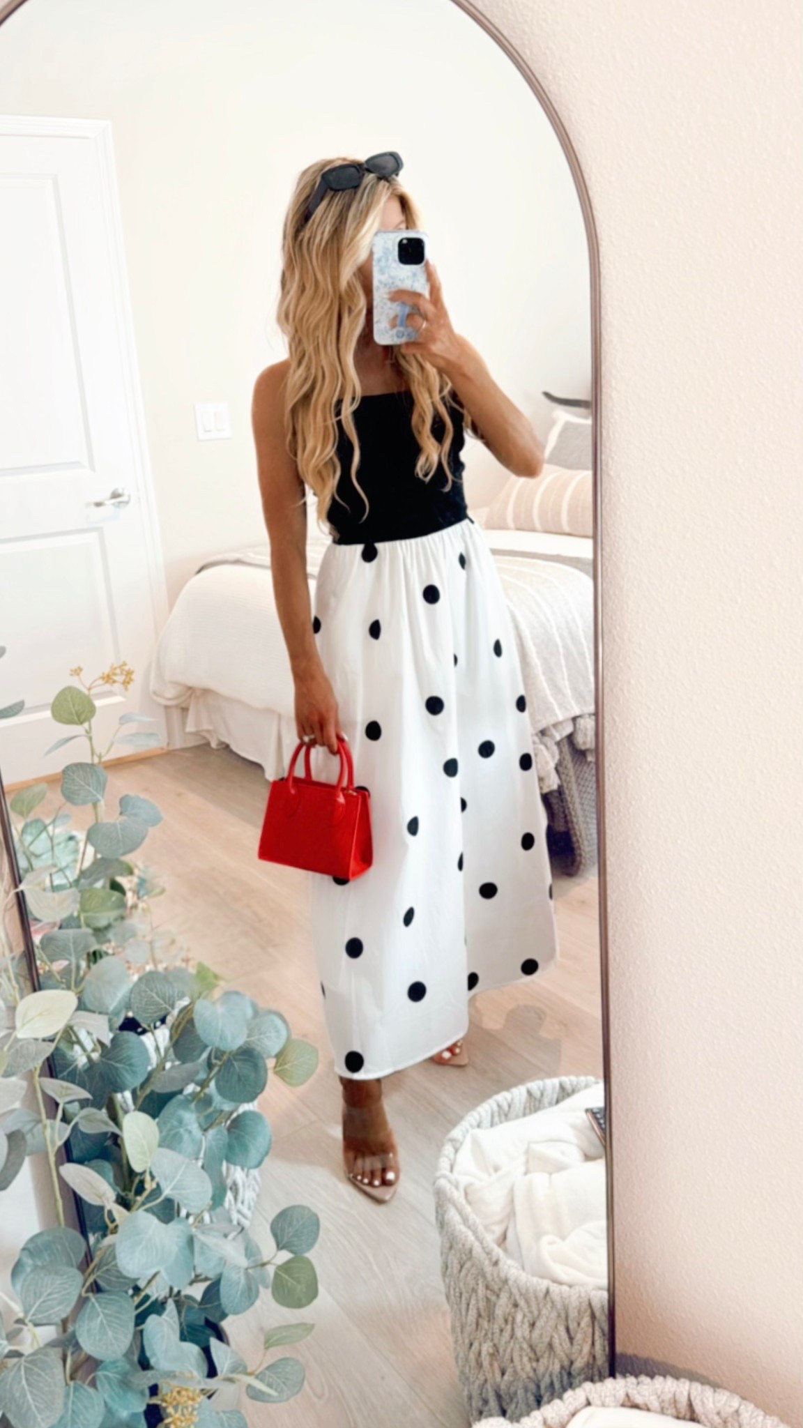 Polka Dot Maxi Dress on SALE! 

This strapless maxi dress with color blocking + polka dots is the perfect classy summer dress for parties, brunch, wedding shower guests, + special events. Polka dots is on trend this season! 

My heels and designer-inspired sunglasses are on SALE too! 

#LTKStyleTip #LTKSaleAlert #LTKSeasonal