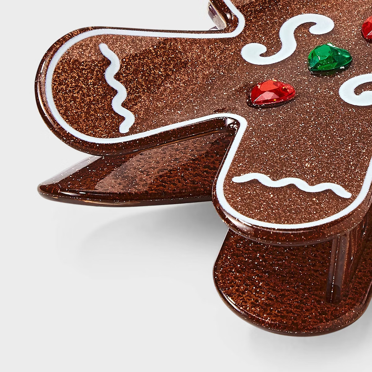 Gingerbread Man Claw Hair Clip - Brown | Target