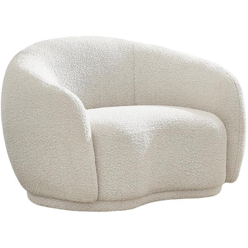 Meridian Furniture Hyde Cream Boucle Fabric Chair - Walmart.com | Walmart (US)