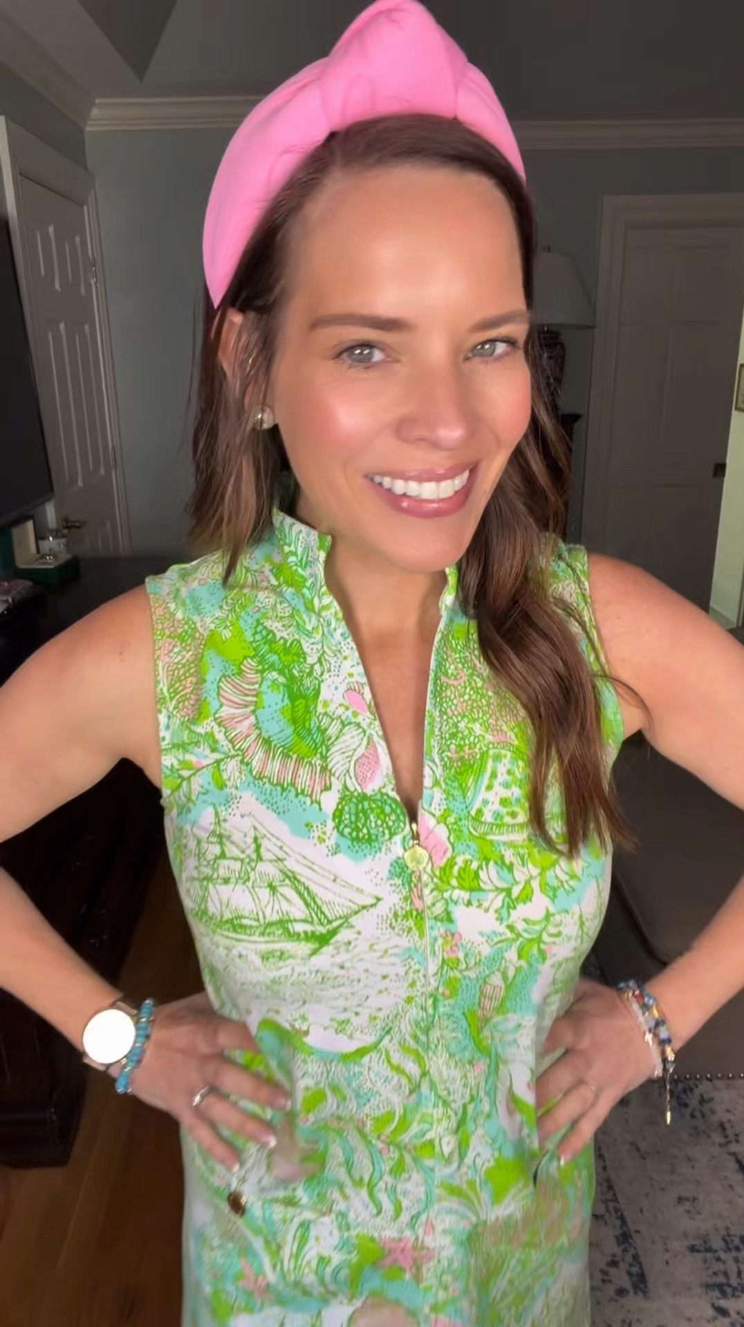 Mommy & Me Lilly Pulitzer Green Print Outfit 💚✨

The sweetest matching moment 💚 Obsessed with this Lilly Pulitzer print for both mom + littles! I’m wearing the sleeveless shift dress paired with sneakers for a casual everyday look, and linked the adorable girls ruffle set to match 🫶 Perfect for spring outings, family photos, vacations, or just twinning in style 🌸

Lightweight, breathable cotton + the prettiest green print that always pops 🌿 The dress is an easy, classic shift fit and the girls set is SO cute with the ruffle details!

spring outfits, mommy and me outfits, matching outfits, Lilly Pulitzer dress, green print dress, preppy style, spring family photos outfits, resort wear, casual spring outfit, feminine style, colorful outfits 💕

#LTKOver40 #LTKKids #LTKmomlife

#LTKmomlife #LTKKids #LTKOver40